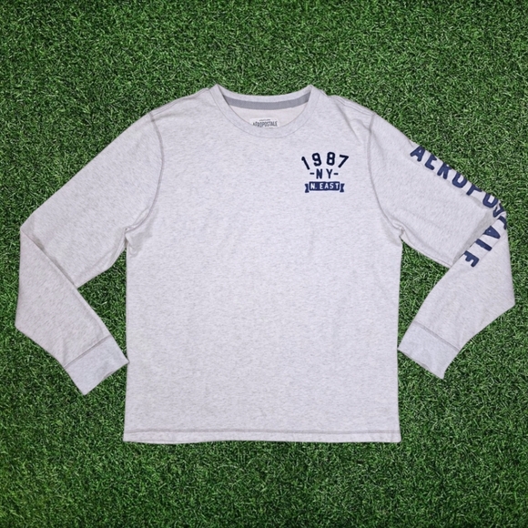 VINTAGE AEROPOSTALE HENLEY THERMAL TOP - Picture 1 of 8